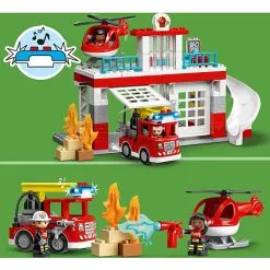 LEGO DUPLO Brandstation Og Helikopter 10970 -Konstruktionslegetøj butik 69031d75 0ddf 44c6 978c c84428cd2cef