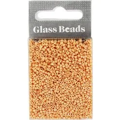 Andre Mærker Rocaiperler - Lys Fersken