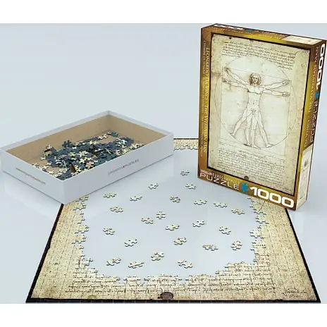 Eurographics Puslespil Vitruvius Man - 1000 Brikker 4 Eurographics Puslespil Vitruvius Man - 1000 Brikker - Billede 2