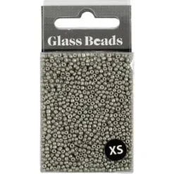 Andre Mærker Rocaiperler - Lysegrå