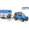Bruder Politi Land Rover Med Hestetrailer -Konstruktionslegetøj butik 73d802ab 6829 4345 8f9e 0a321f7d87b0