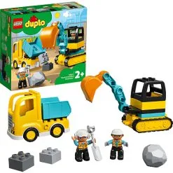 LEGO DUPLO Town Lastbil Og Gravemaskine På Larvefødder 10931