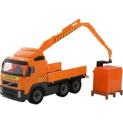 Polesie Lastbil Med Kraninkl. Klodser På Palle 450x190x250mm -Konstruktionslegetøj butik 77bd9cd3 3a76 4c0f 85c4 98a047ae605d