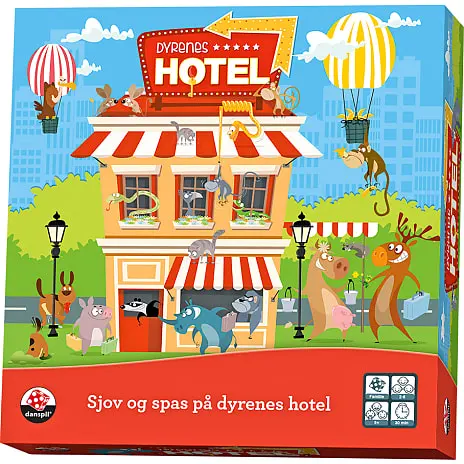 DANSPIL Dyrenes Hotel Brætspil 3 DANSPIL Dyrenes Hotel Brætspil