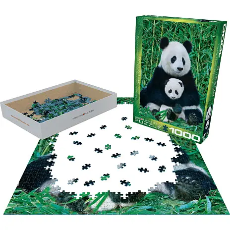 Eurographics Puslespil Panda & Baby - 1000 Brikker 4 Eurographics Puslespil Panda & Baby - 1000 Brikker - Billede 2