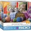 Eurographics Puslespil Knittin' Kittens - 500 Brikker -Konstruktionslegetøj butik 7fbcb4ea b261 4931 b58b 1c95574387ba