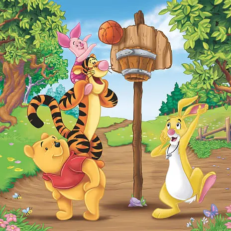 Ravensburger, Peter Plys Sportsdag Puslespil - 3 X 49 Brikker 6 Ravensburger, Peter Plys Sportsdag Puslespil - 3 X 49 Brikker - Billede 4