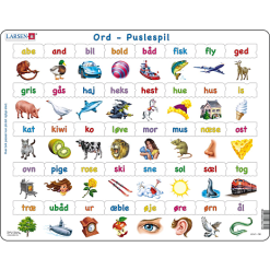 Larsen Puslespil Lær At Læse - 40 Brikker