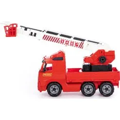 Polesie Brandbil Med Stigevogn På Lad 580x195x340mm -Konstruktionslegetøj butik 84b0d6516abebd8688745afa61ef61ba