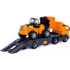 Polesie Lastbil Trailer Medgaffeltruck 750x230x345mm -Konstruktionslegetøj butik 86d7a329a15427e1950e861ee5ca7dac