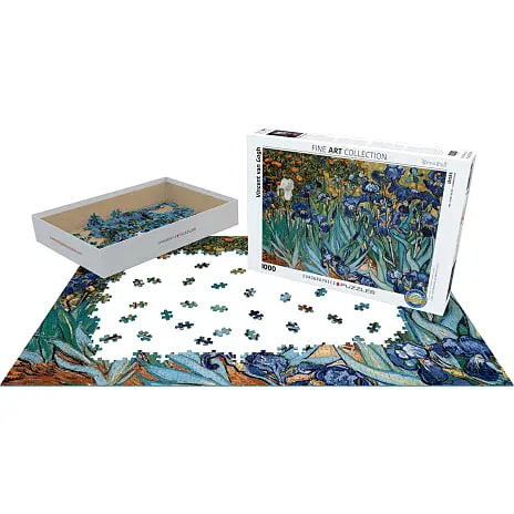Eurographics Puslespil Irises By Vincent Van Gogh - 1000 Brikker 4 Eurographics Puslespil Irises By Vincent Van Gogh - 1000 Brikker - Billede 2