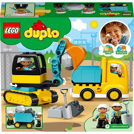 LEGO DUPLO Town Lastbil Og Gravemaskine På Larvefødder 10931 10 LEGO DUPLO Town Lastbil Og Gravemaskine På Larvefødder 10931 - Billede 8