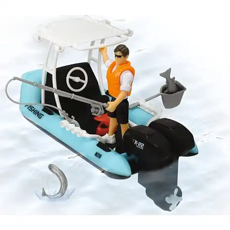 Dickie Playlife-Fishing Boat Med Figur Og Tilbehør 4 Dickie Playlife-Fishing Boat Med Figur Og Tilbehør - Billede 2
