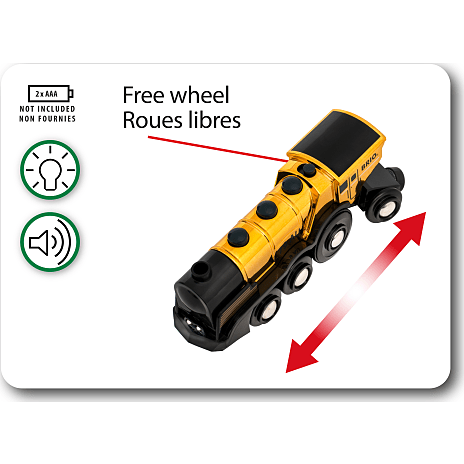 BRIO 33630 Guld Actionlokomotiv 6 BRIO 33630 Guld Actionlokomotiv - Billede 4