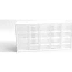 Andre Mærker Hobby Box 20 Skuffer Hvid - Tom