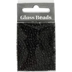 Andre Mærker Rocaiperler Sort 25g Hulst. 0,6-1,0 Mm