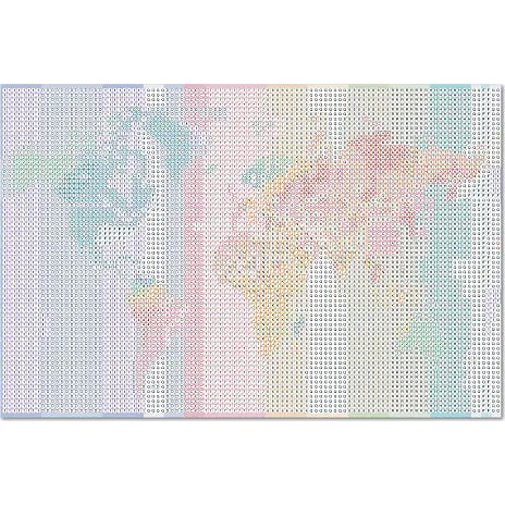 1play Diamond Art Med Verdenskort Motiv 3 1play Diamond Art Med Verdenskort Motiv