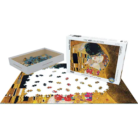 Eurographics Puslespil The Kiss - 1000 Brikker 4 Eurographics Puslespil The Kiss - 1000 Brikker - Billede 2