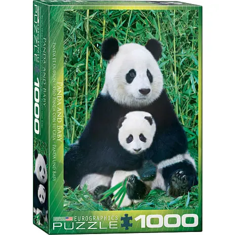 Eurographics Puslespil Panda & Baby - 1000 Brikker 3 Eurographics Puslespil Panda & Baby - 1000 Brikker
