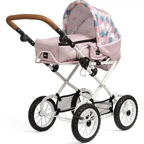 BRIO Kombi Dukkevogn, Dråbemønster, Pink 17 BRIO Kombi Dukkevogn, Dråbemønster, Pink - Billede 15