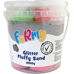 Formy Fluffy Sand Og Spand Med Forme - 1000g