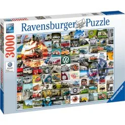 Ravensburger, Jan Van Haasteren 99 VW Bulli Moments Puslespil, 3000 Brikker -Konstruktionslegetøj butik 9ddf2651 ff64 4d2b b032 4dc6712b5a3a