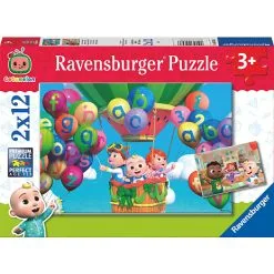 Ravensburger, CoComelon Puslespil - 2 X 12 Brikker