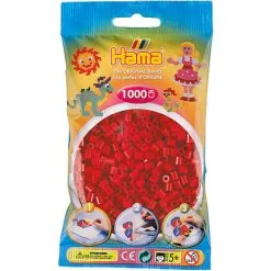 Hama Midi Perler 1000 Stk. - Vinrød