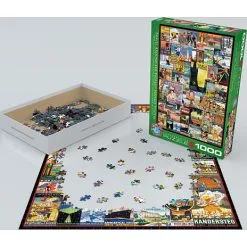 Eurographics Puslespil Travel Around The World - 1000 Brikker -Konstruktionslegetøj butik a4c85dde 611c 4021 922f 720403708f74