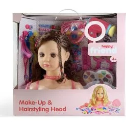 Happy Friend Sminkehoved Med Brunt Hår -Konstruktionslegetøj butik a7675b9b 999f 4db5 b413 c6dd85197a7a