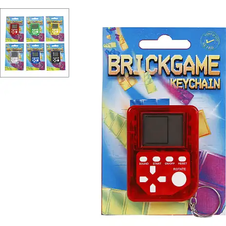 Pocket Money Murstenspil Nøglering - Assorteret 3 Pocket Money Murstenspil Nøglering - Assorteret