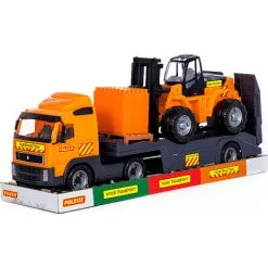 Polesie Lastbil Trailer Medgaffeltruck 750x230x345mm -Konstruktionslegetøj butik aa1d0c7c64c1b3b3f7f4799753c7c3ce