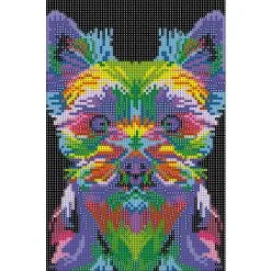 Andre Mærker Diamond Art Hund Lærred - 20x30 Cm