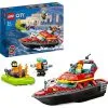 LEGO City 60373 Brandvæsnets Redningsbåd -Konstruktionslegetøj butik b08815f4839068aef7fe879db0f6121e