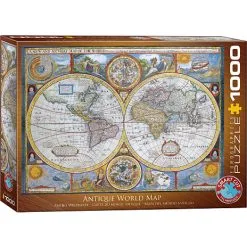 Eurographics Puslespil Antique World Map - 1000 Brikker