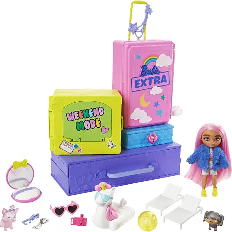 Barbie Extra Minidukke Og Kæledyr 3 Barbie Extra Minidukke Og Kæledyr