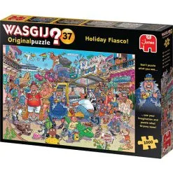 Jumbo, Wasgij "Ferie Fiasko" Puslespil - 1000 Brikker -Konstruktionslegetøj butik bc98ad1a 47a5 40a2 846b e98fb77c1415