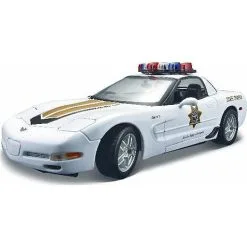 Maisto 2001 Chevy Corvette Z06 Police 1:18 White