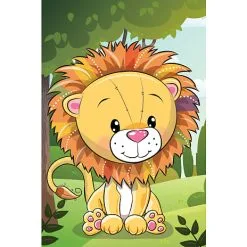 Diamond Art Løve Lærred - 10x15 Cm -Konstruktionslegetøj butik be3d0be32a4f241f49c8111c255f1b78