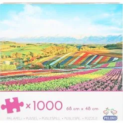 Peliko Puslespil Blomstermarker - 1000 Brikker