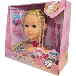 Andre Mærker Sminke- Og Frisørhoved Med AC Kosmetik Og Hårpynt - Blond -Konstruktionslegetøj butik c14a78b3 1c1c 46b5 92fc b273b41ebf9b