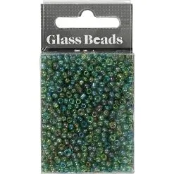 Andre Mærker Rocaiperler - Grøn Olie