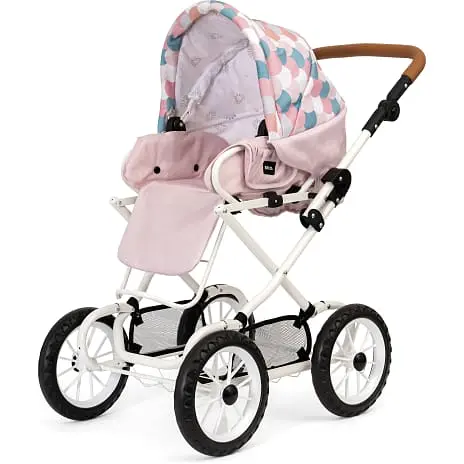 BRIO Kombi Dukkevogn, Dråbemønster, Pink 15 BRIO Kombi Dukkevogn, Dråbemønster, Pink - Billede 13