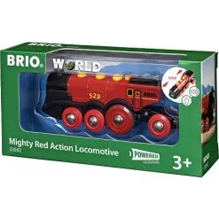 BRIO 33592 Stort, Rødt Lokomotiv, B/O