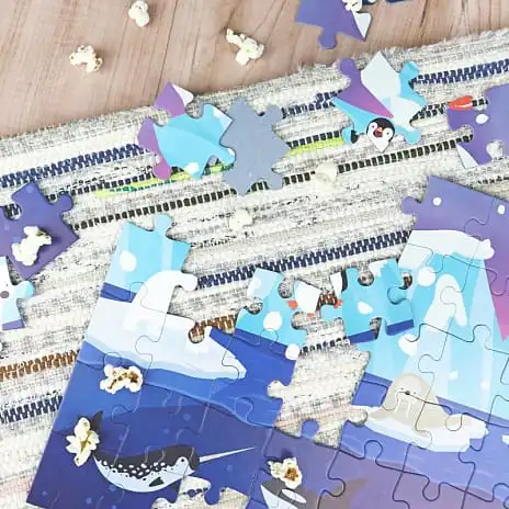 Peliko Puslespil Arktiske Dyr - 54 Brikker 4 Peliko Puslespil Arktiske Dyr - 54 Brikker - Billede 2