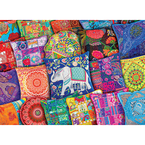 Eurographics Puslespil Indian Pillows - 1000 Brikker 5 Eurographics Puslespil Indian Pillows - 1000 Brikker - Billede 3