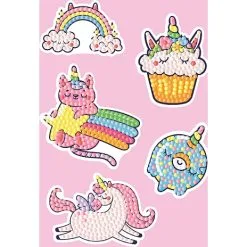 Andre Mærker Diamond Art Rainunicorn Stickers - 13x18 Cm -Konstruktionslegetøj butik cb7975e4139bda6e7b0cbe94e59243a1