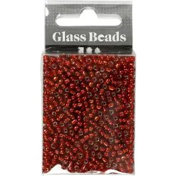 Andre Mærker Rocaiperler Rødmetal 25g Hulst. 0,6-1,0