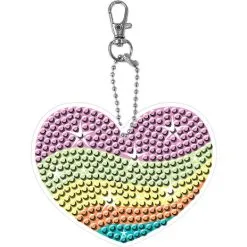 Andre Mærker Diamond Art Hjerte Nøglering - 8x7,5 Cm -Konstruktionslegetøj butik d173322aed45277282681e68c44eab46