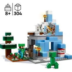 LEGO Minecraft 21243 De Frosne Tinder -Konstruktionslegetøj butik d23df58298ae40231bff054a2926c48a